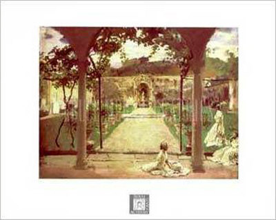 Scene In A Garden by John Singer Sargent Pricing Limited Edition Print image