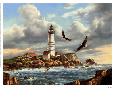 Boston Lighthouse by Rudi Reichardt Pricing Limited Edition Print image