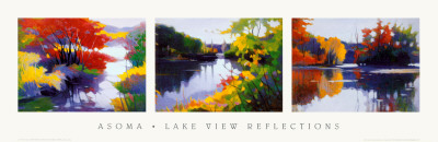 Lake View Reflections by Tadashi Asoma Pricing Limited Edition Print image