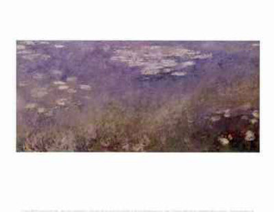 Water Lilies, Left Panel by Claude Monet Pricing Limited Edition Print image