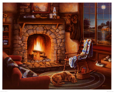 Cozy Cabin by Judy Gibson Pricing Limited Edition Print image