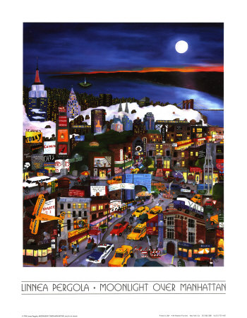 Moonlight Over Manhattan by Linnea Pergola Pricing Limited Edition Print image