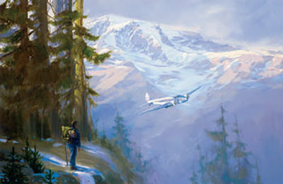 Rainier Encounter by Jack Fellows Pricing Limited Edition Print image