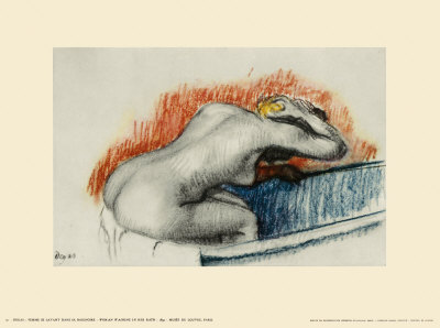 Woman Washing In Her Bath by Edgar Degas Pricing Limited Edition Print image
