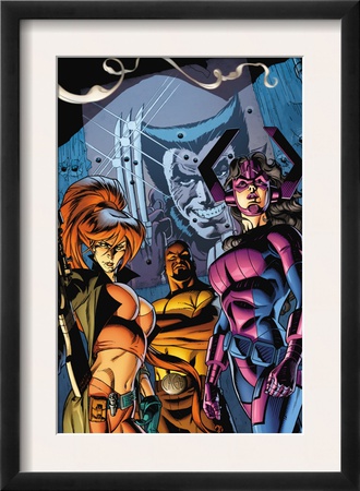 Marvel Assistant-Sized Spectacular #2 Cover: Galacta, Bloodstone, Elsa, Cage And Luke by David Williams Pricing Limited Edition Print image