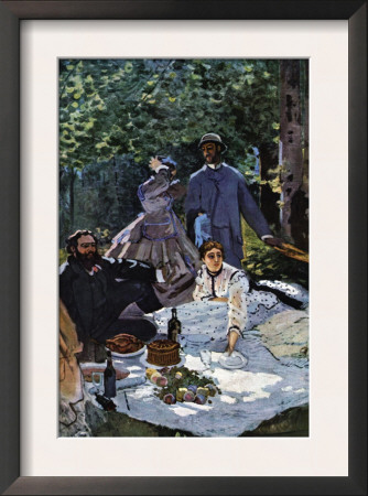 The Breakfast Outdoors, Central Section by Claude Monet Pricing Limited Edition Print image
