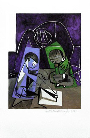 Children Writing by Pablo Picasso Pricing Limited Edition Print image
