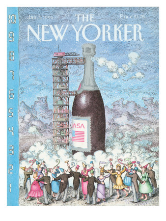 The New Yorker Cover - January 1, 1990 by John O'brien Pricing Limited Edition Print image