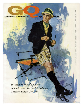 Gq Cover - May 1959 by Howard Terpning Pricing Limited Edition Print image