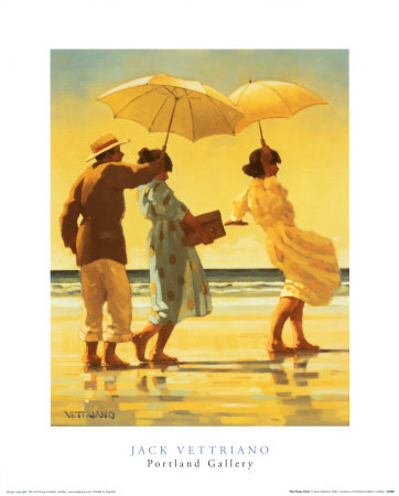 The Picnic Party (Detail) by Jack Vettriano Pricing Limited Edition Print image