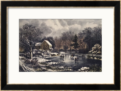 Early Winter by Currier & Ives Pricing Limited Edition Print image