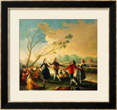 Dance On The Banks Of The River Manzanares, 1777 by Francisco De Goya Pricing Limited Edition Print image