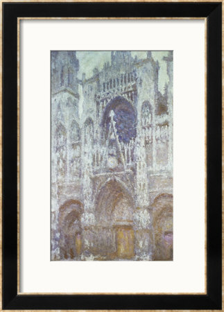 Rouen Cathedral, The West Portal, Dull Weather, 1894 by Claude Monet Pricing Limited Edition Print image