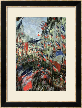 The Rue Saint-Denis, Celebration Of June 30, 1878 by Claude Monet Pricing Limited Edition Print image