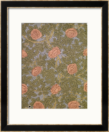 Rose - 93 Wallpaper Design by William Morris Pricing Limited Edition Print image