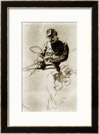 Sketch Of A Cavalry Soldier (Civil War) by Winslow Homer Pricing Limited Edition Print image