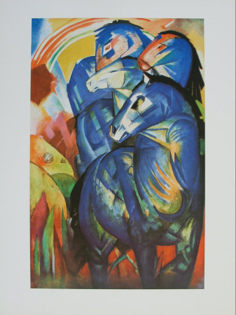 Tower Of Blue Horses, 1913 by Franz Marc Pricing Limited Edition Print image