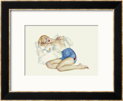 Varga Girl, March 1942 by Alberto Vargas Pricing Limited Edition Print image