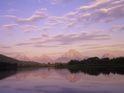 Teton Range Reflected On The Snake River. Grand Teton National Park, Wyoming, Usa. by Adam Jones Pricing Limited Edition Print image