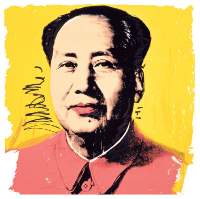 Mao, C.1972 (Pink Shirt) by Andy Warhol Pricing Limited Edition Print image
