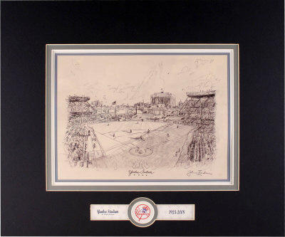 Yankee Stadium Limited Edition Sketch by Thomas Kinkade Pricing Limited Edition Print image