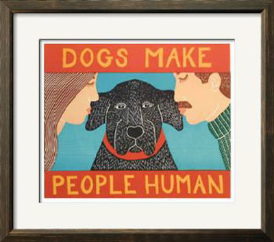 Dogs Make People Human by Stephen Huneck Pricing Limited Edition Print image