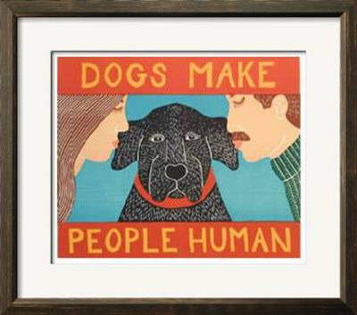 Dogs Make People Human by Stephen Huneck Pricing Limited Edition Print image