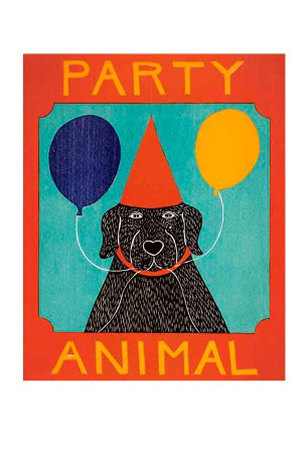 Party Animal by Stephen Huneck Pricing Limited Edition Print image