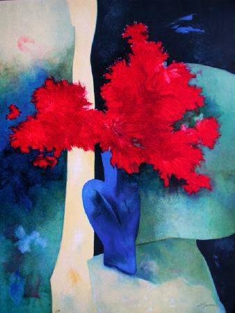 Bouquet De Tokyas Rouges by Claude Gaveau Pricing Limited Edition Print image