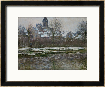 The Church At Vetheuil, Snow, 1878-79 by Claude Monet Pricing Limited Edition Print image