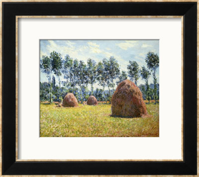 Haystacks At Giverny by Claude Monet Pricing Limited Edition Print image