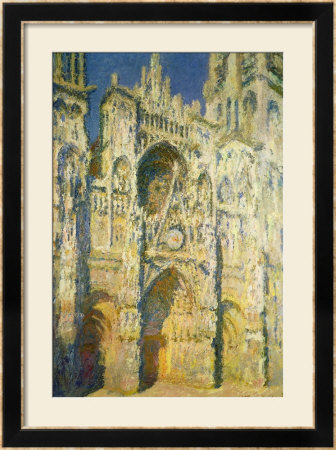 Rouen Cathedral In Full Sunlight: Harmony In Blue And Gold, 1894 by Claude Monet Pricing Limited Edition Print image