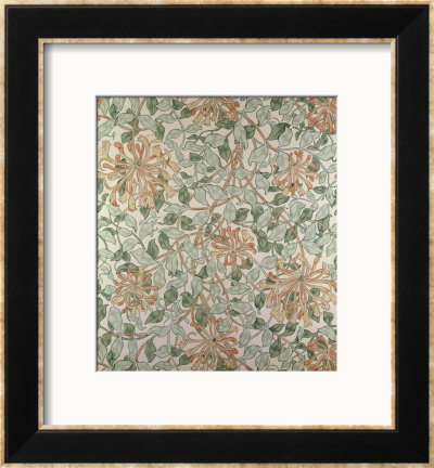 Honeysuckle Ii' Design by William Morris Pricing Limited Edition Print image