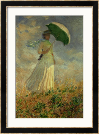 Woman With An Umbrella Turned To The Right by Claude Monet Pricing Limited Edition Print image