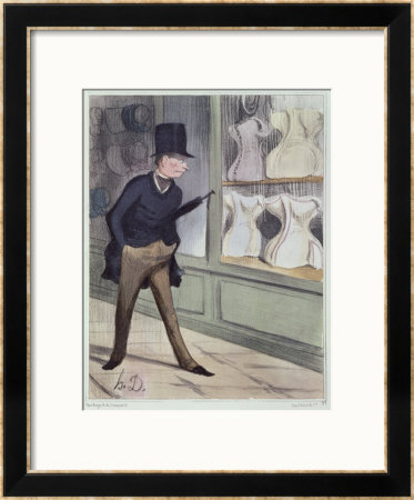 Caricature On The Sizes Of Corsets by Honore Daumier Pricing Limited Edition Print image