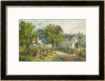 American Homestead; Autumn by Currier & Ives Pricing Limited Edition Print image