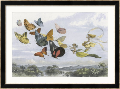 The Fairy Queen Takes An Airy Drive In A Light Carriage by Richard Doyle Pricing Limited Edition Print image