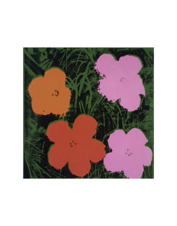 Flowers, C.1964 (Orange, Red, Pink) by Andy Warhol Pricing Limited Edition Print image