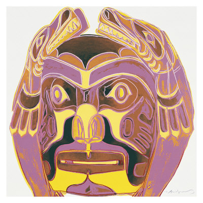 Cowboys & Indians: Northwest Coast Mask, C.1986 by Andy Warhol Pricing Limited Edition Print image