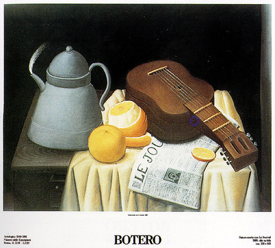 Natura Morta Con Le Journal by Fernando Botero Pricing Limited Edition Print image