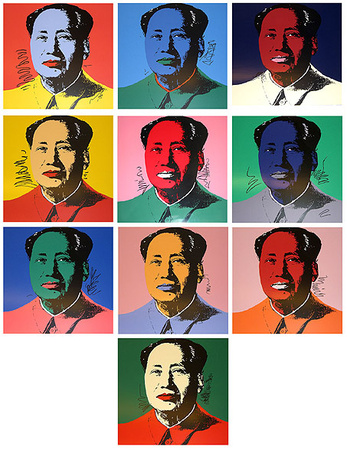 Mao Tse-Tung Kopf, Set 10 Subjects by Andy Warhol Pricing Limited Edition Print image