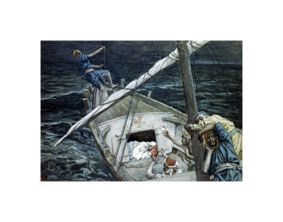 Jesus Asleep During The Storm by James Tissot Pricing Limited Edition Print image