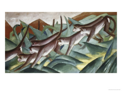 The Monkey Frieze by Franz Marc Pricing Limited Edition Print image