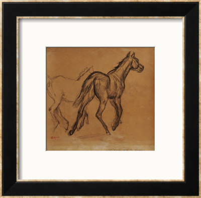 Horses, Circa 1882 by Edgar Degas Pricing Limited Edition Print image