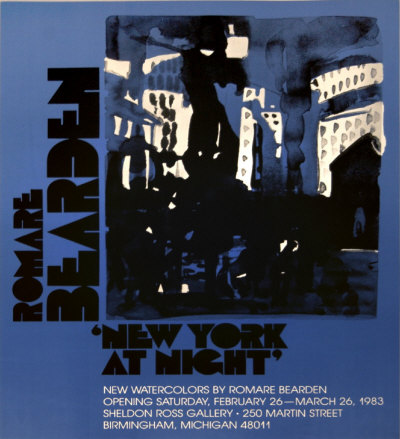 New York At Night, Unsigned by Romare Bearden Pricing Limited Edition Print image