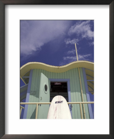 Art Deco Lifeguard Station, South Beach, Miami, Florida, Usa by Robin Hill Pricing Limited Edition Print image