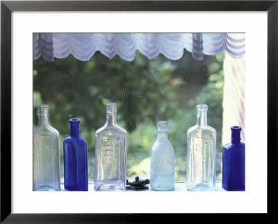 Antique Bottles In Window, Kentucky, Usa by Adam Jones Pricing Limited Edition Print image