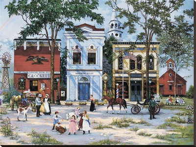 Village Square by Sandi Lebron Pricing Limited Edition Print image