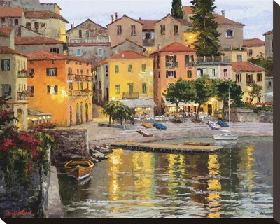 Dusk Reflections Lake Como by Erin Dertner Pricing Limited Edition Print image