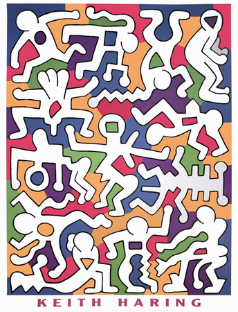 Untitled (Palladium Backdrop) by Keith Haring Pricing Limited Edition Print image